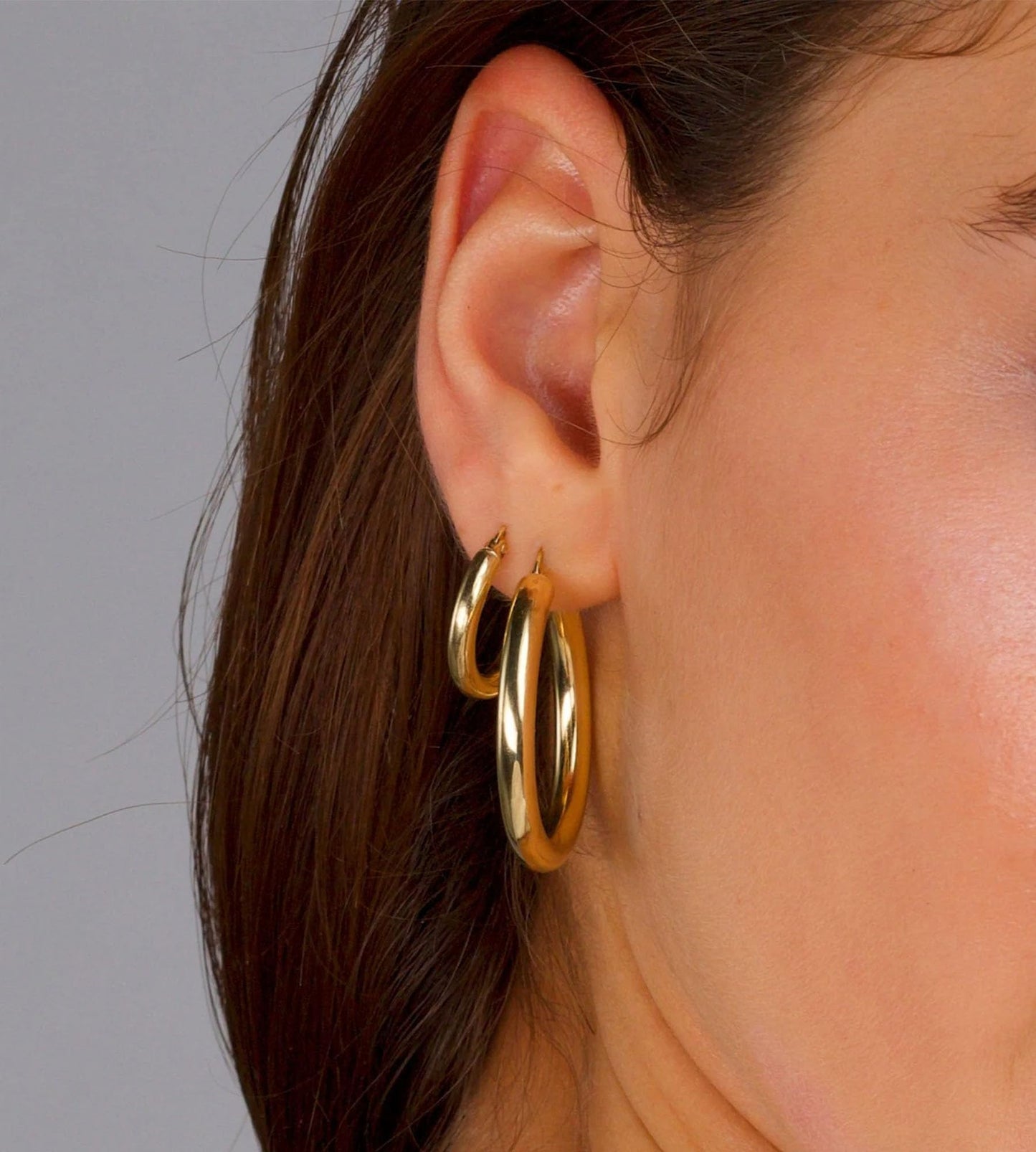 Gold Hoop Earrings Set for Women, 18 Pairs Hypoallergenic Chunky Open Pearl Hoops Earring Multipack, Gold Statement Hoop Earrings for Women Trendy Jewelry