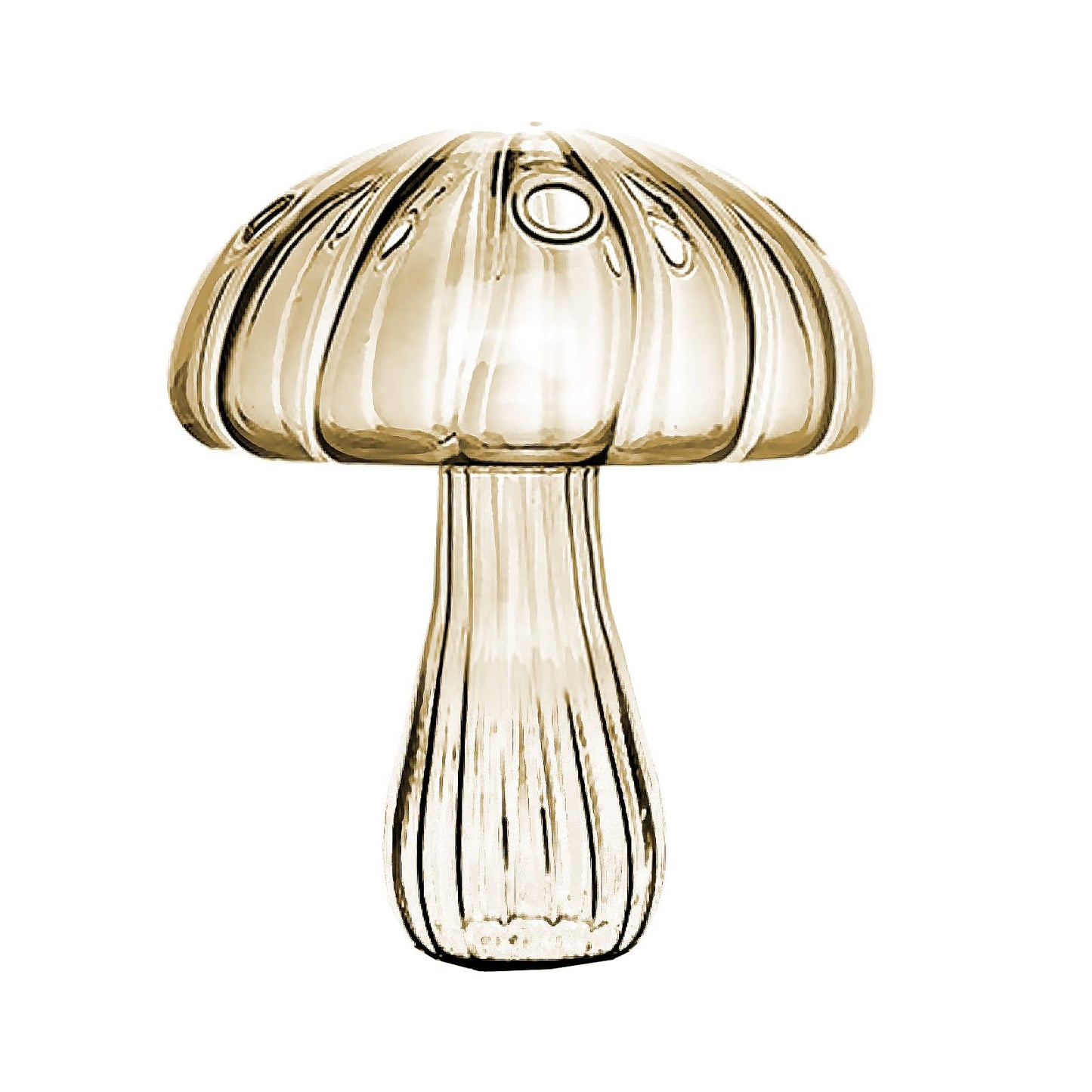 PRTECY 1Pcs Mushroom Glass Vase Creative Mushroom Flower Vase Planters Hydroponic Container Vases for Plants Home Dorm Garden Decor