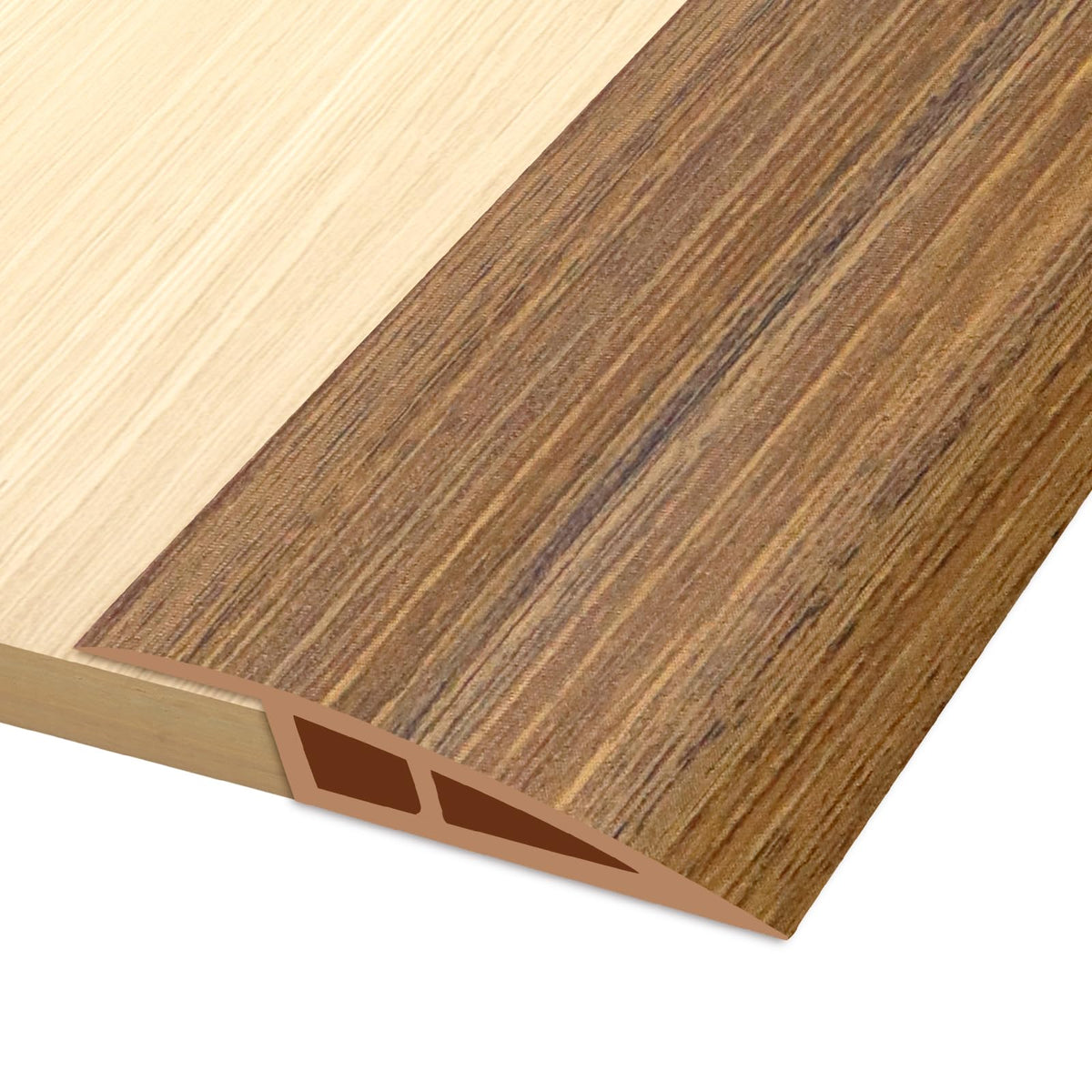 Vinyl Door Threshold Flooring Transition Strip Self Adhesive Carpet Edging Strip for Laminate Doorway Edge Threshold from 3 (6.6 Foot)