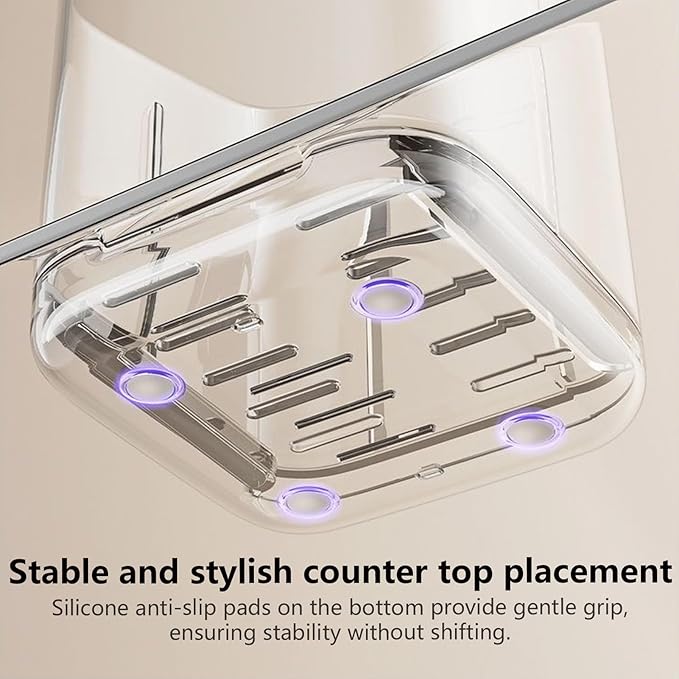 Wall Toothbrush Holder - No Punching Adhesive Toothbrush Holder, Wall Mounted Versatile Bathroom Rack | Bathroom Walll Hollder Organizer for Keeping Toiletries
