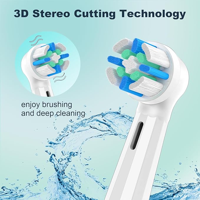 8pcs iO Replacement Heads Compatible with Oral B iO 3 4 5 6 7 8 9 10 Series Electric Toothbrush,IO Toothbrush Heads Compatible with Oral B iO,Medium-Hard bristles Care for Your Teeth,White