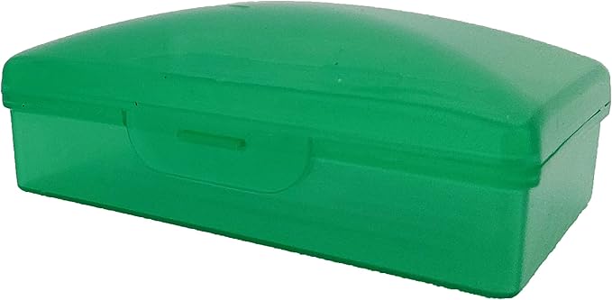 Soap Box Green, 1 Ct - Made in The USA - Soapbox with Hinged Lid and Secure Latch