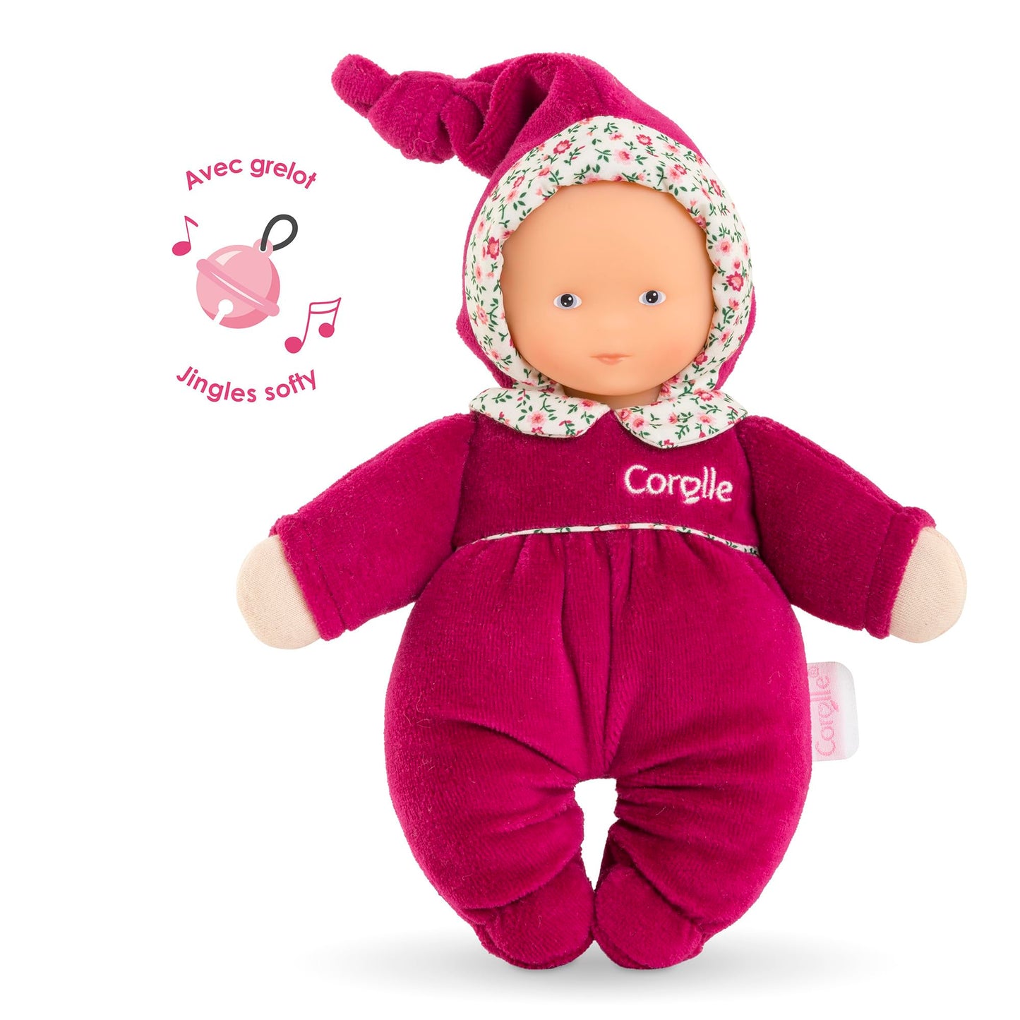 Corolle - Mon Doudou, Babidoux Rose Granadine, 20 cm, From Birth, 9000060060