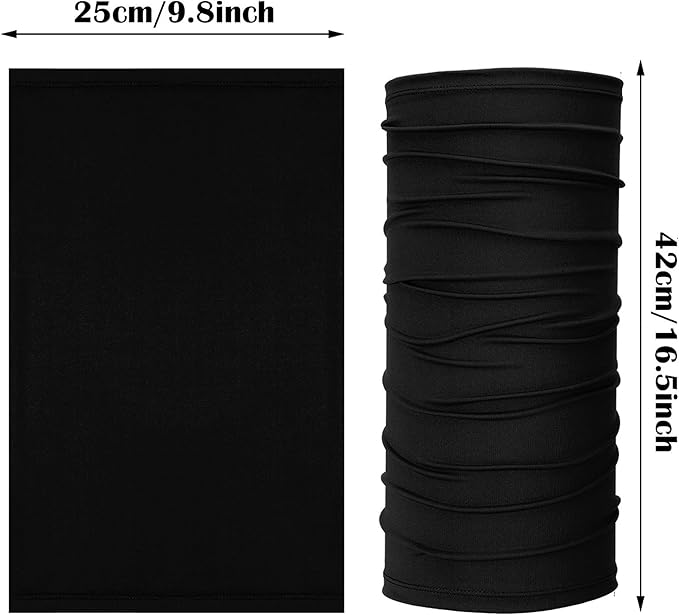 6 Pieces Ski Mask for Men Neck Gaiters Scarf Face Covering Balaclava Winter Cycling Running Fishing Masks Windproof Bandana (Black, Gray, White,6 Pieces)