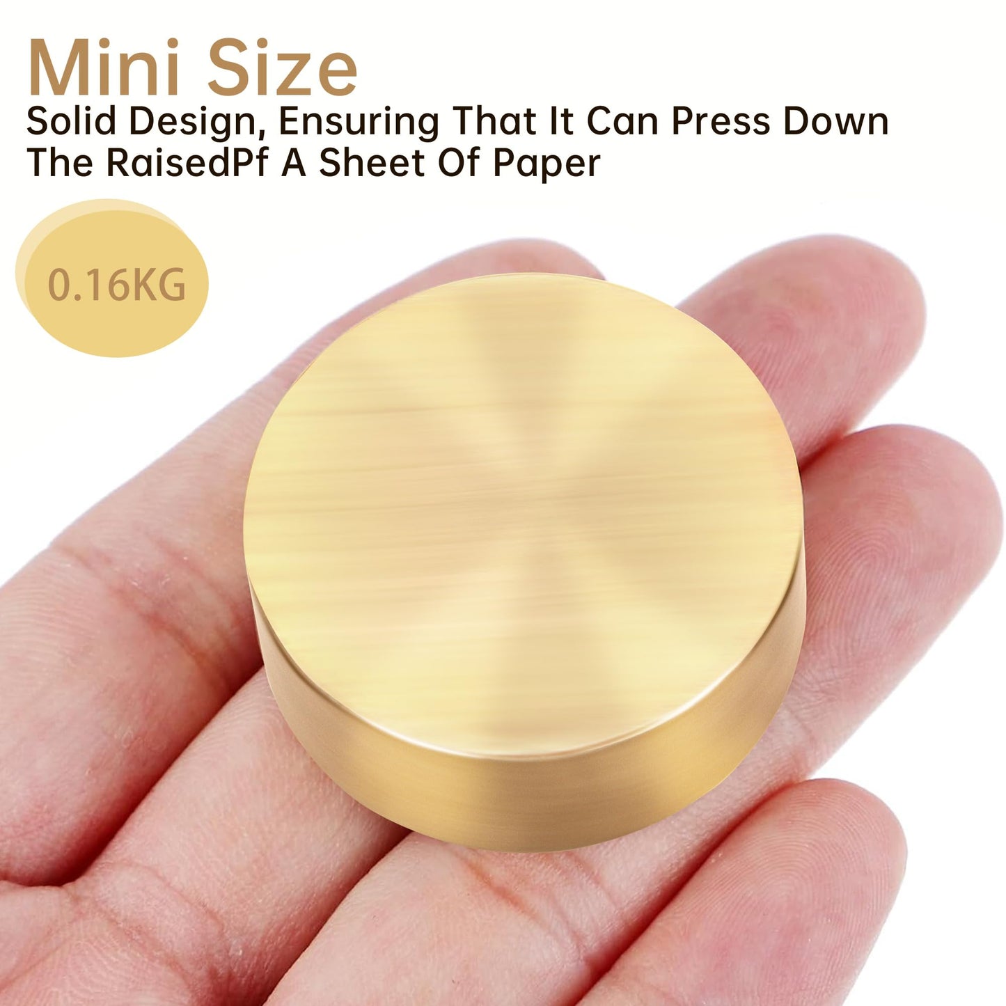 Copper Plated Heavy Paper Weights, Chinese Calligraphy Heavy Brass Art Paperweights Decorative for Holding Paper Flat Office Desk