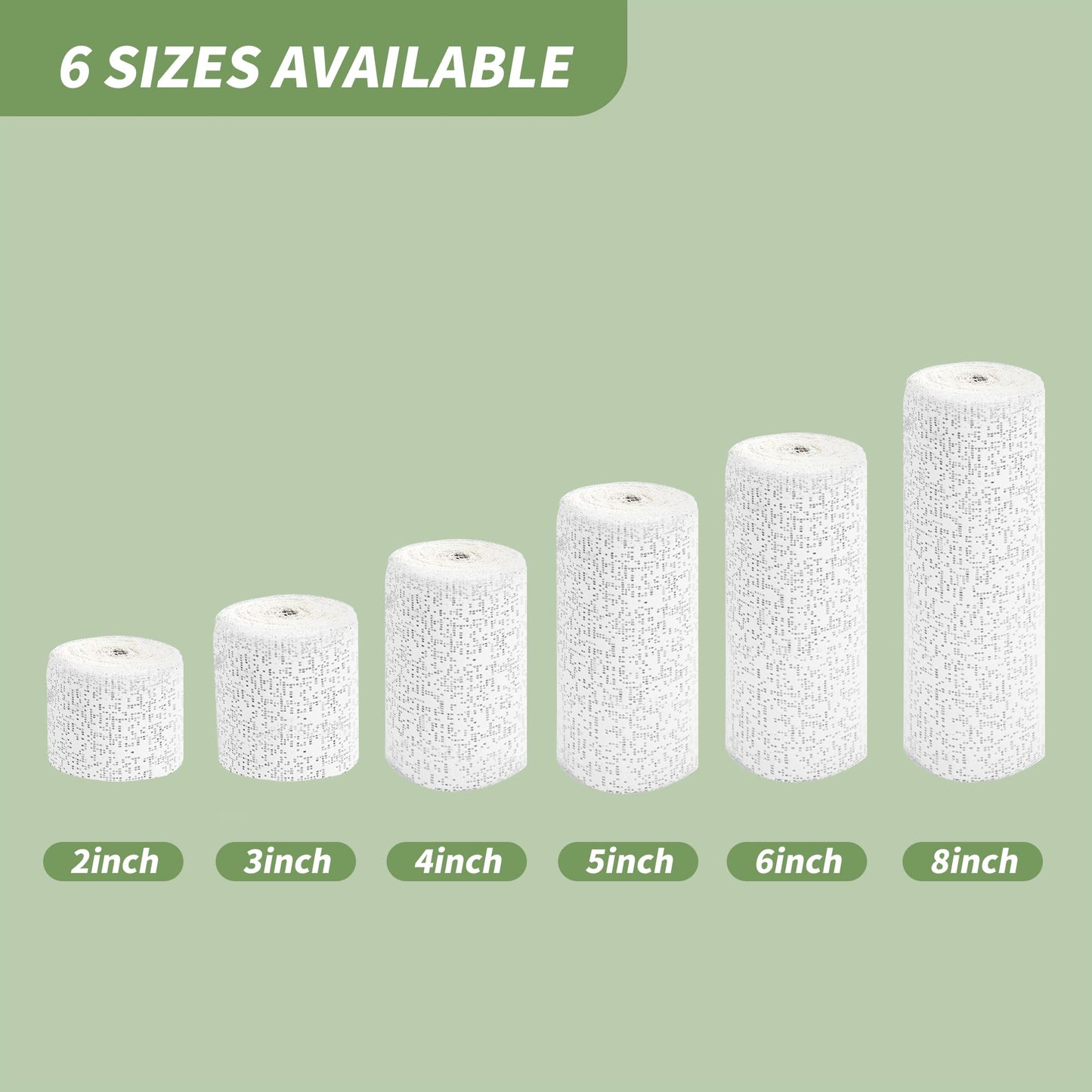 TCAIRG 6 Pack Plaster Cloth Rolls for Belly Casting, Sculptures, Masks – Art Gauze Bandage Strips for Craft Molds (5 in x 106 in Each)