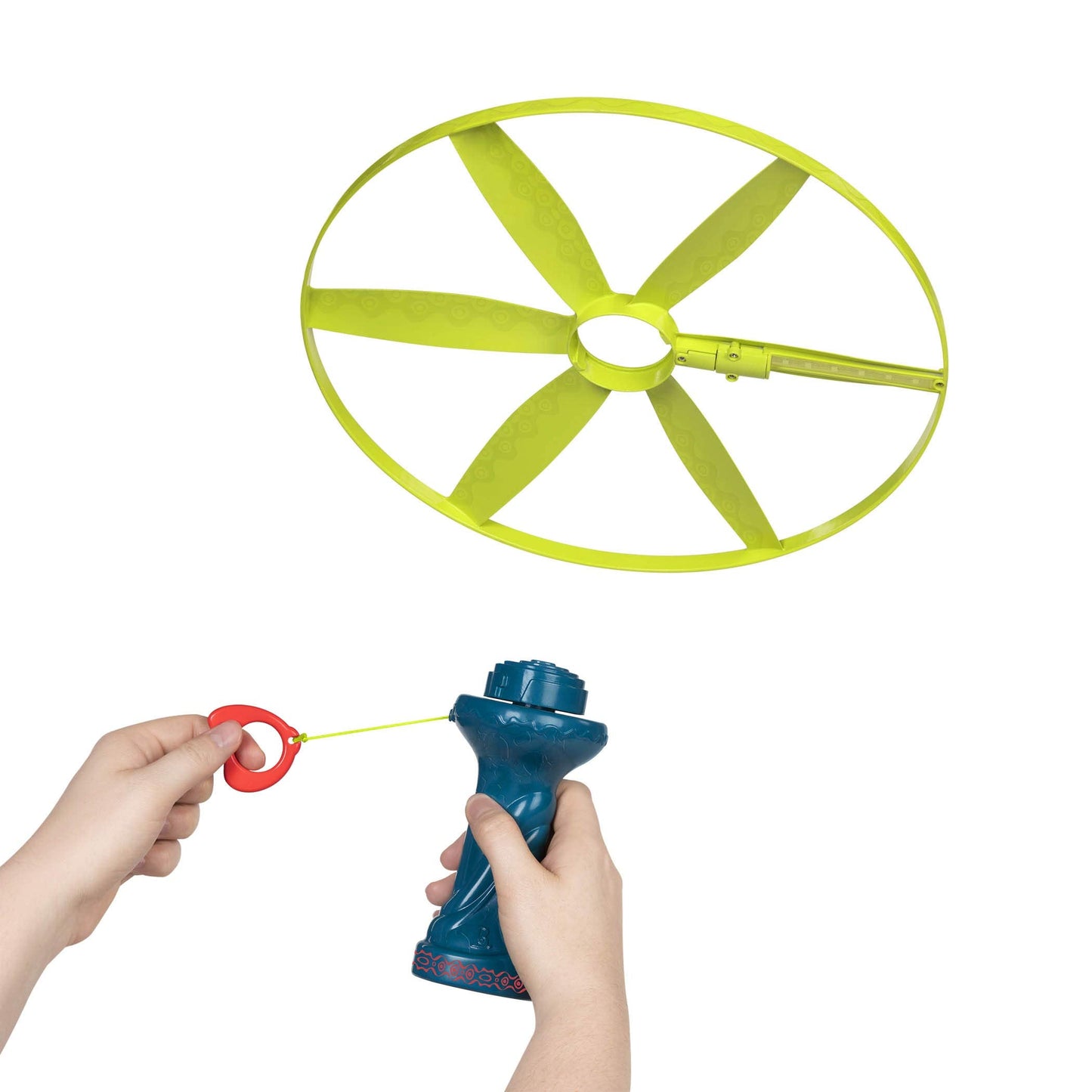 B. toys – Skyrocopter – Sports & Outdoors – Light – Up Disco Flyers – Flying Disc with Lights & Launcher for Kids 5 Years +