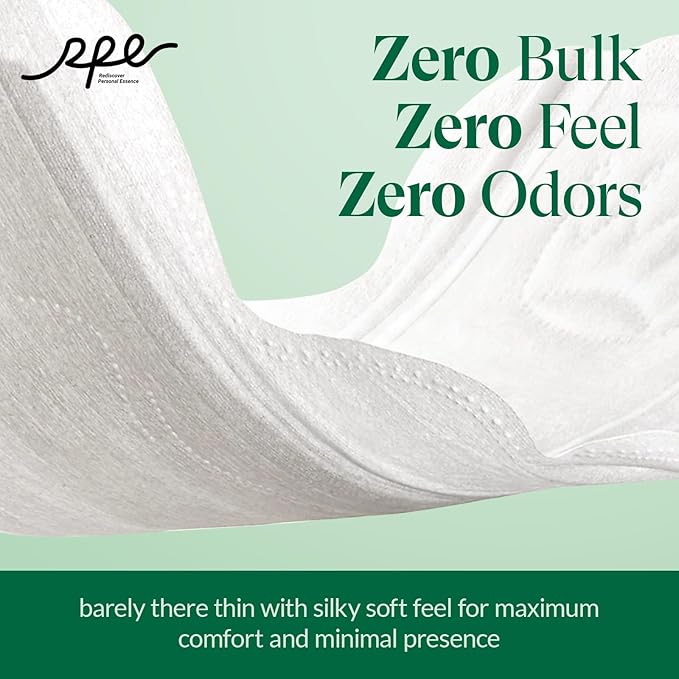 100% Large Organic Pads for Women, Ultra Thin Heavy Flow Sanitary Pad with Wings, Unscented Cotton Pads Menstrual, Super Absorbency Feminine Pad Extra Coverage Period (Large, Size 4, 16ct)