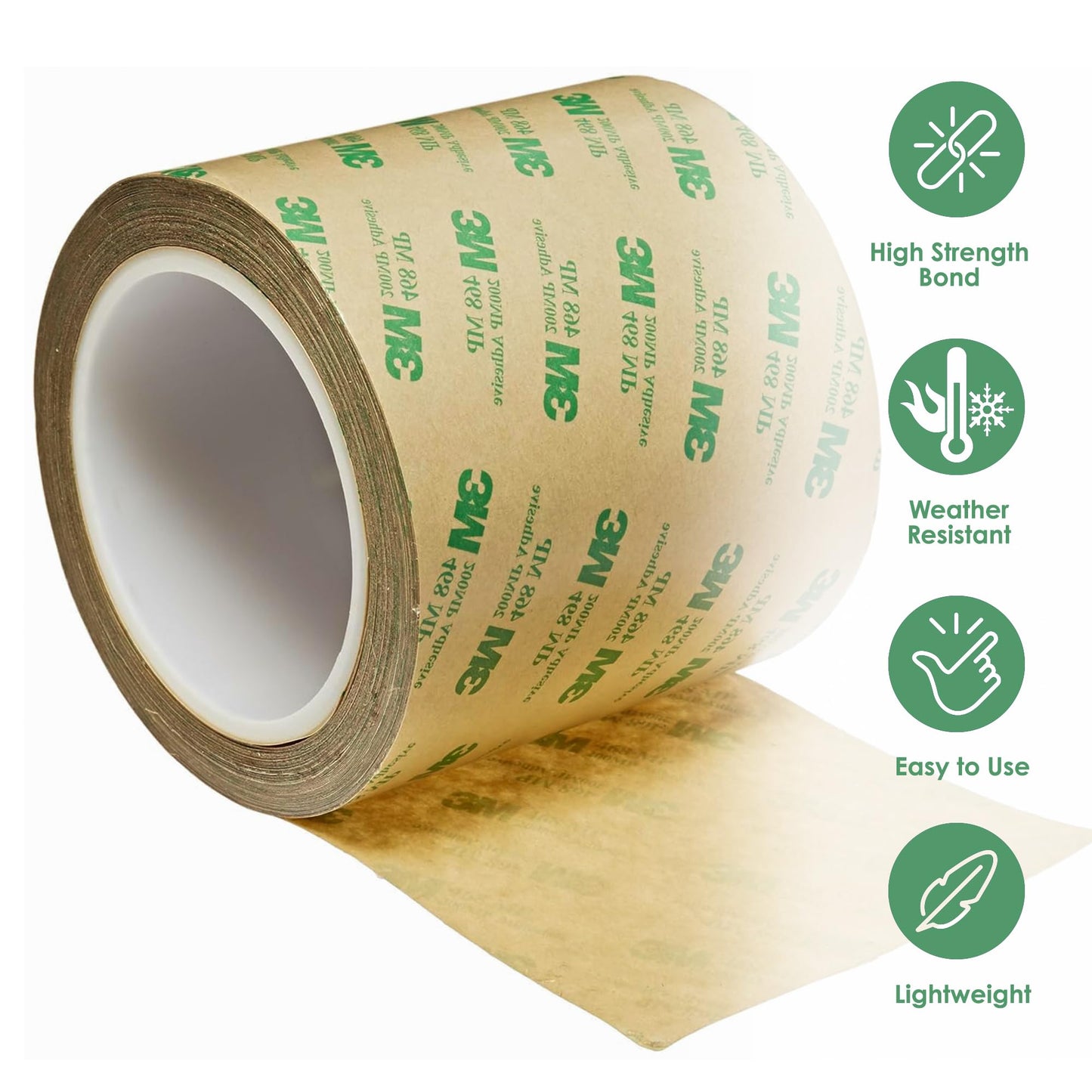 CANOPUS Double Sided Transfer Sheet, 468MP Adhesive Transfer Tape, 4in x 5yd