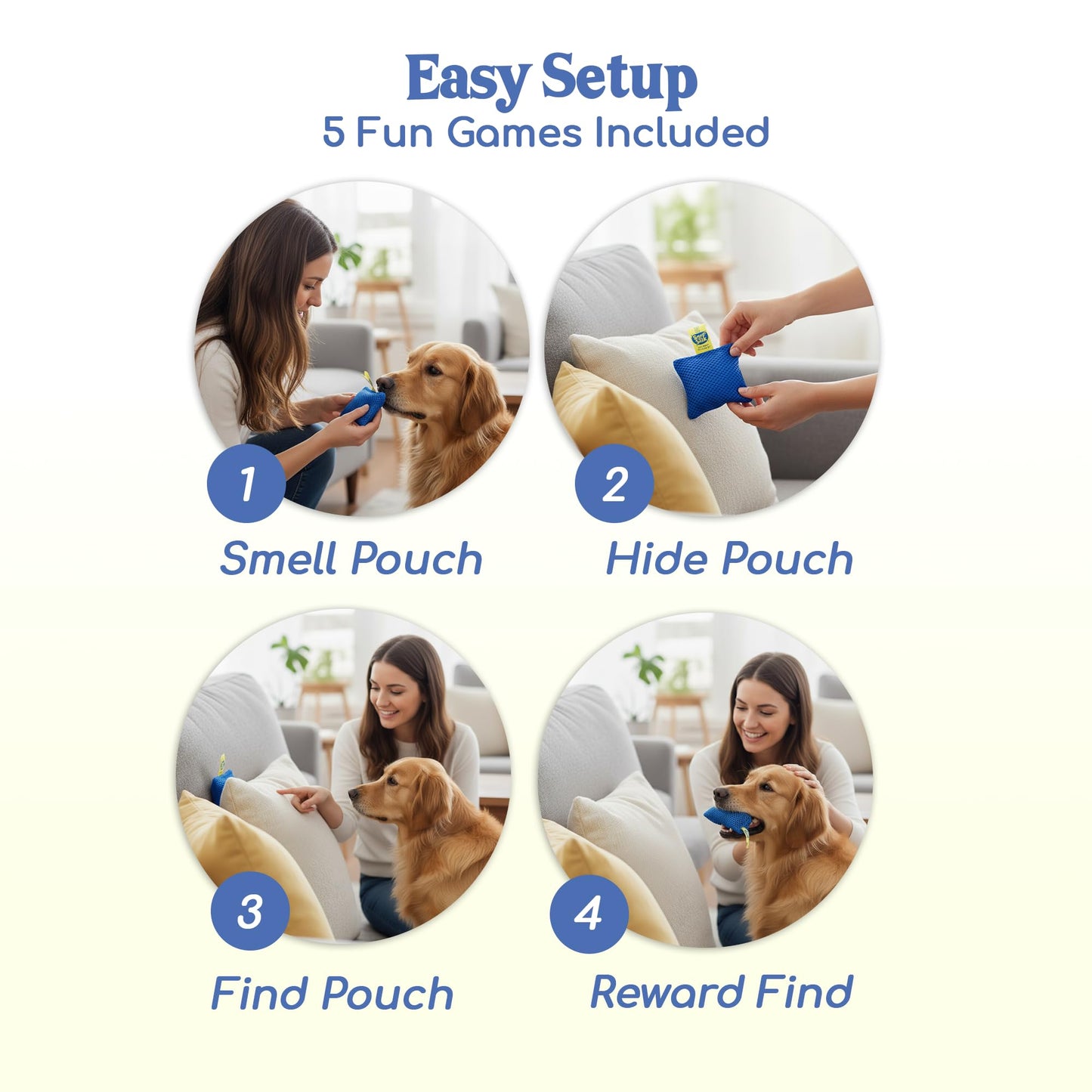 Race&Herd Original Dog Scent Training Kit, Scent Work Training Kit for Dogs - Nosework for Dog Mental Stimulation Agility Training Equipment for Dogs, Brain Games Smell Training Kit for Loss of Smell