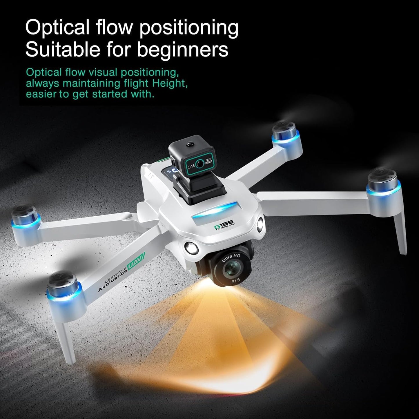 Drone with Camera 4k, GPS HD Drones for Adults, Remote Controller with Screen, Obstacle Avoidance, Brushless Motor FPV, 5G Transmission, 2 Battery, Professional