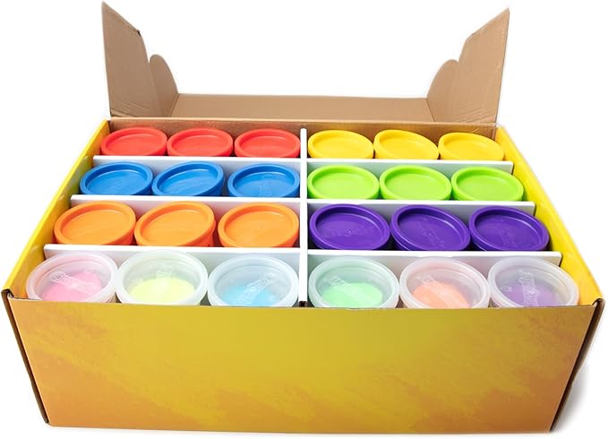 Crayola Scented Dough 48-Pack - Party Favors & Kids Toys, Non-Toxic Crayola Dough Set for Creative Fun, 6 Core Colors & Bonus Neon Dough, Ideal for Classroom & Holiday Activities