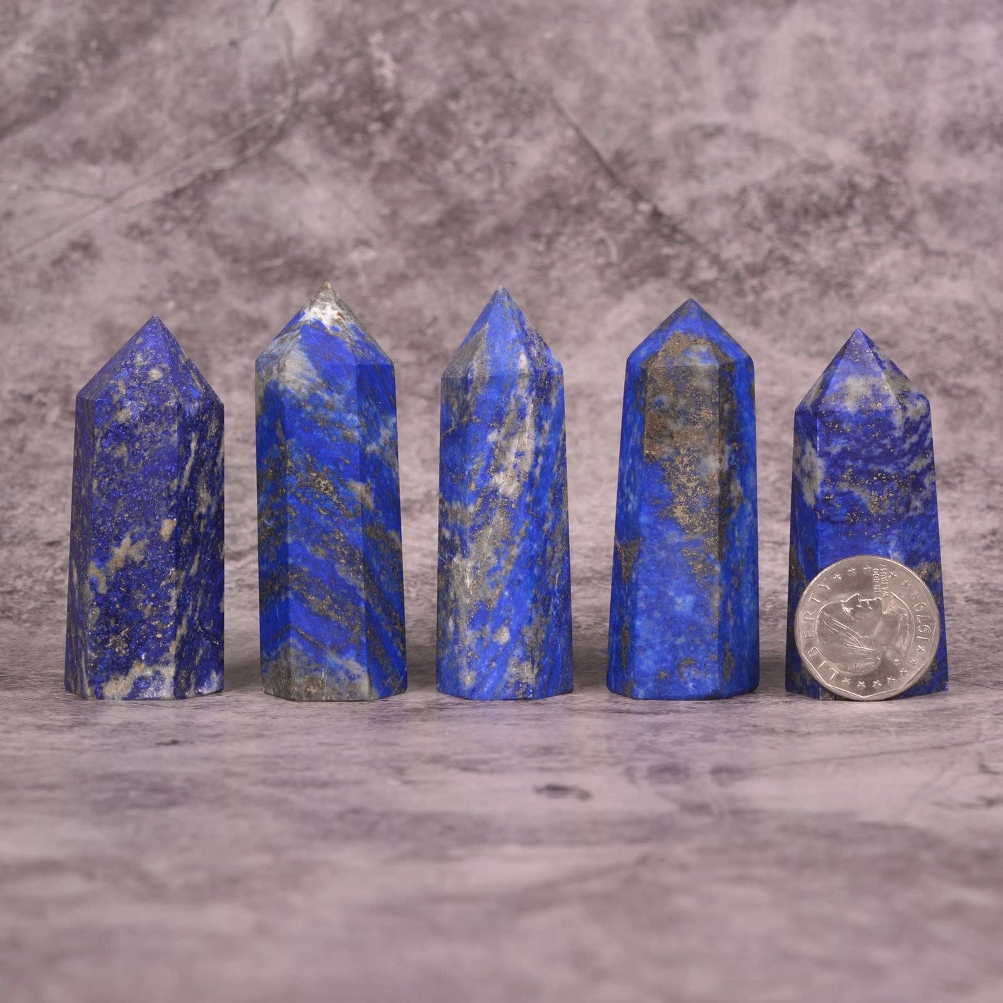 Large Lapis Crystal Tower Healing Crystal Wand For Spiritual Use Hexagonal Point Reiki Chakra Gemstone Home Office Decor