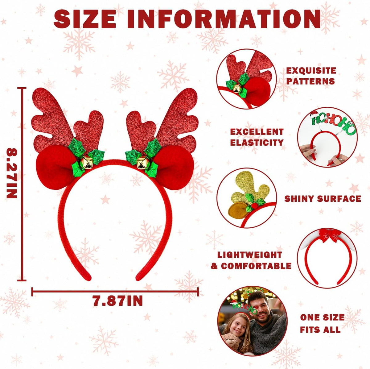 Christmas Party Favors Gifts for Adults, Holiday Party Decorations Hat Headwear, Christmas Accessories Eyeglasses for Kids 24 Pcs