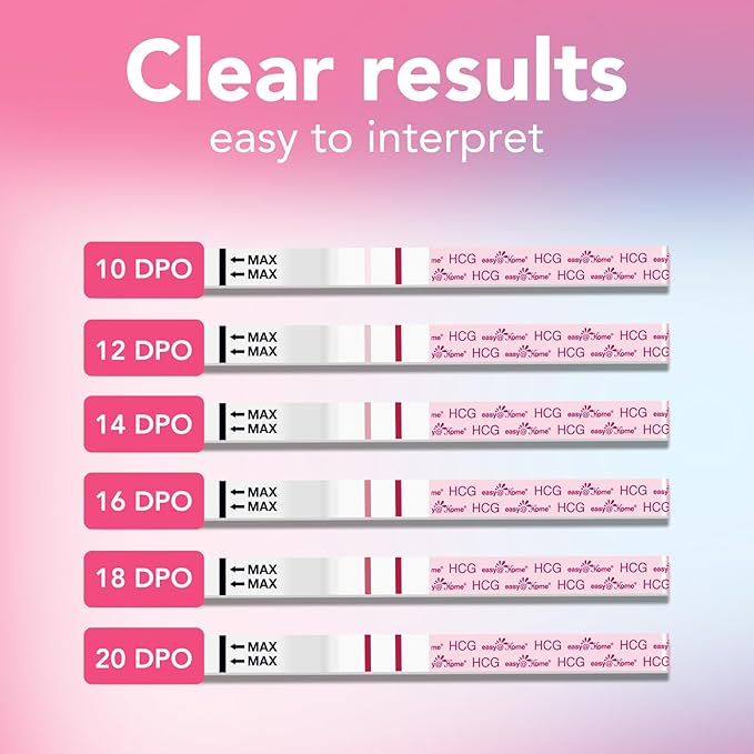 Easy@Home Early Pregnancy Test: Early Results & Reliable Accurate - Early Detection Pregnancy Tests with Curved Handle - Instant Readings in Minutes | 3 Sticks & 6 Free Strips