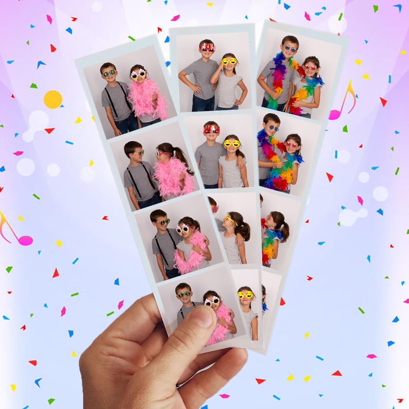 New Photobooth Set - Funny Party Hats - Photo Booth Props - 20 Piece Set