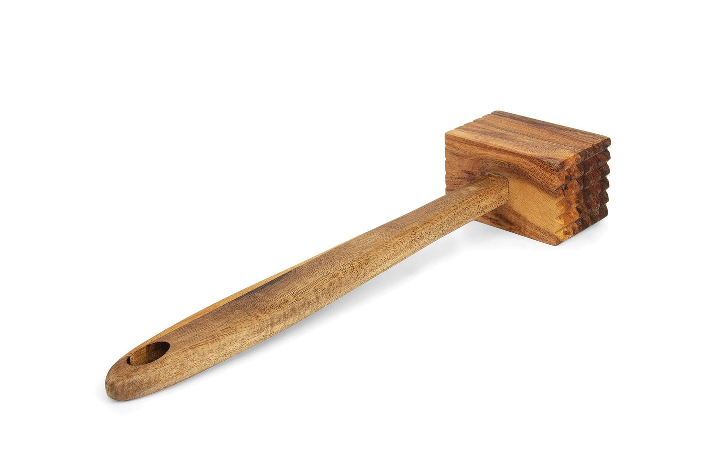 Ironwood Gourmet Acacia Wood Meat Tenderizer, 11.5-inches, Brown