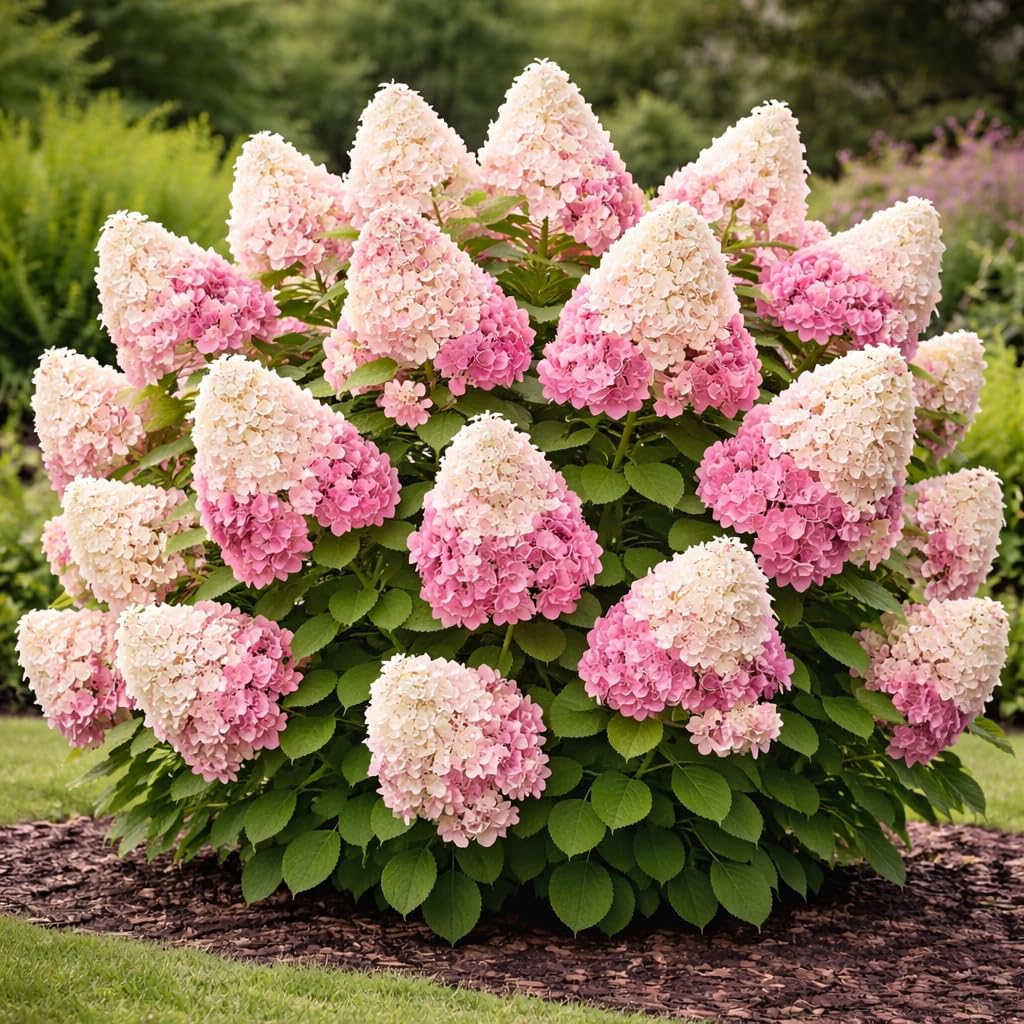 First Editions® Vanilla Strawberry™ Hydrangea Plug – Hydrangea paniculata ‘Renhy’ Starter Plant, Color-Changing White to Pink Blooms, Hardy Flowering Shrub for Garden & Landscape