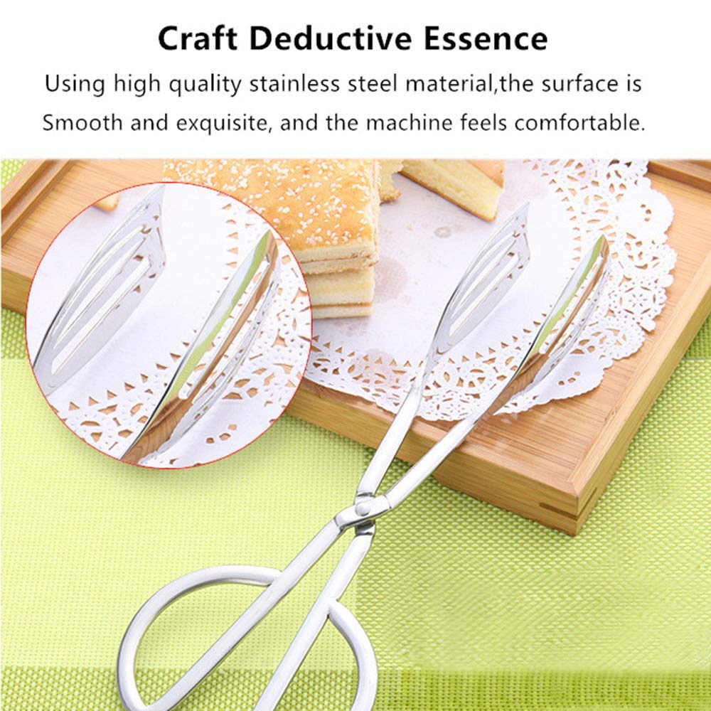 2-PACK Salad Tongs for Serving Buffet Party Catering with Stainless Steel Cooking Kitchen Tongs 10.3"
