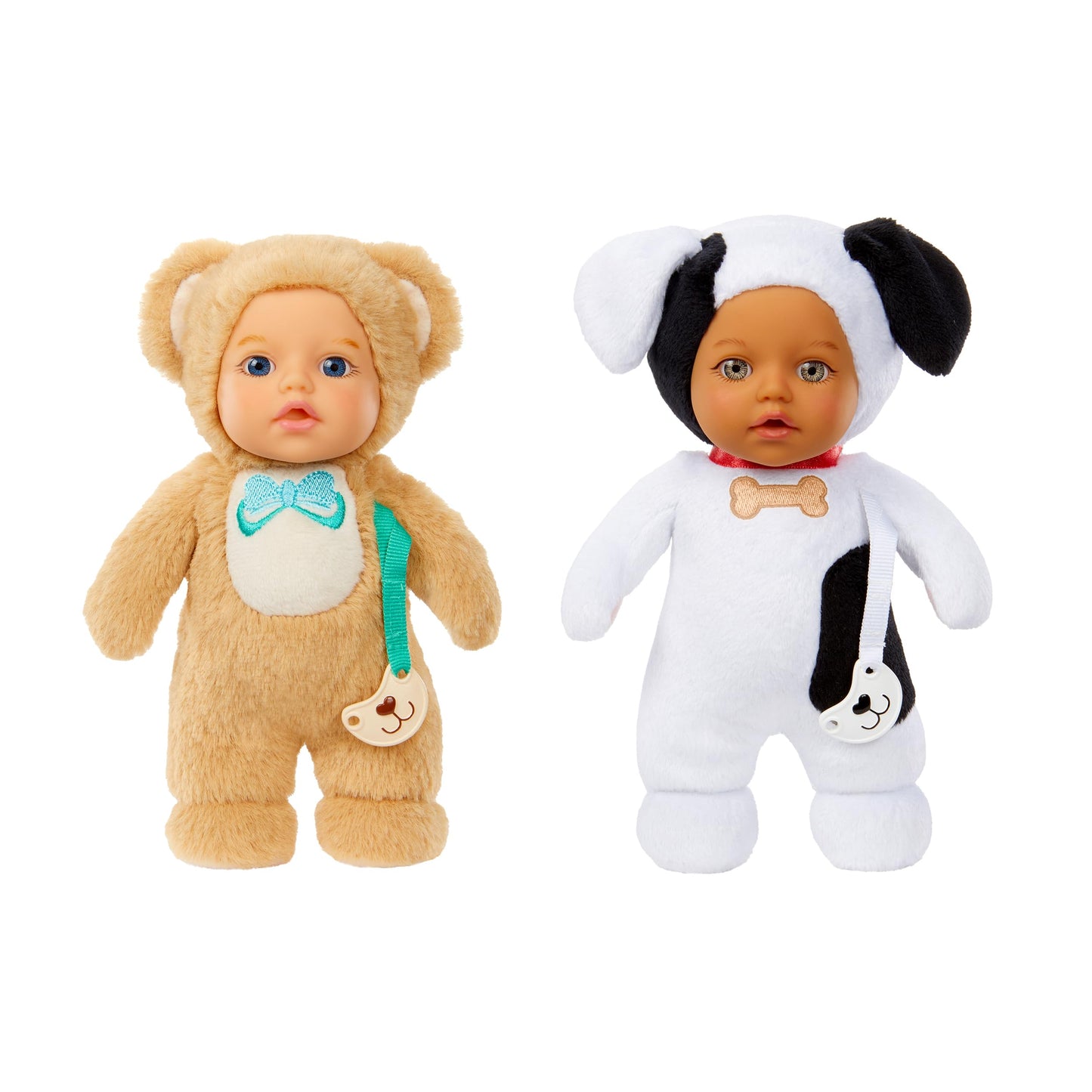 Baby Born Cozy Cuties Soft Baby Doll- Bear & Puppy 2-Pack, Plush Baby Doll for Newborn Babies Ages 0 & Up