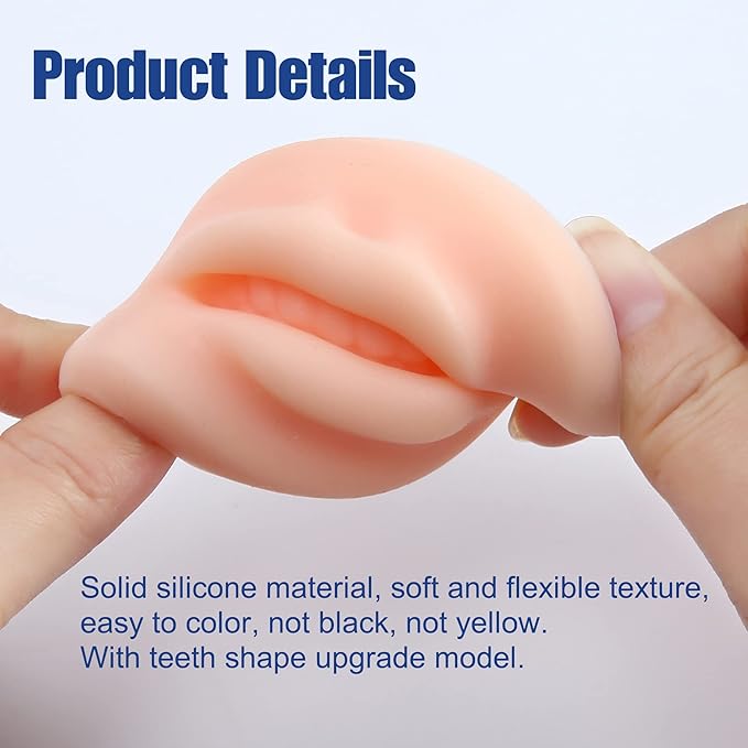 5D Soft Silicone Realistic Lip Practice Module For Semi Permanent Make Up - Lip Tattoo - PMU Supplies Tattoo Practice Lips