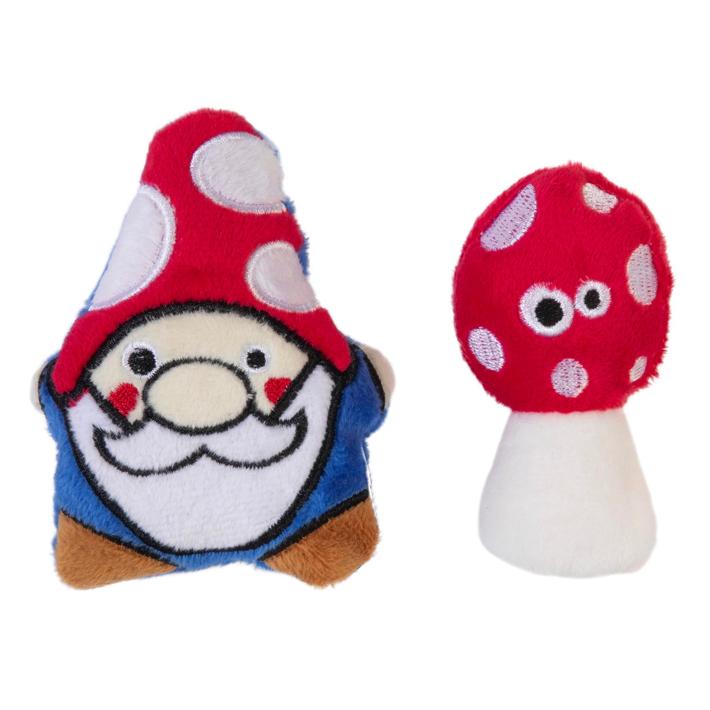 Mad Cat Gnome Sweet Gnome Wild and Quacky Cat Toy with Catnip, Pack of 2