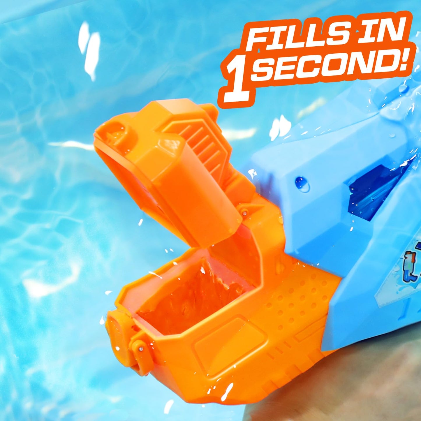 Quanquer 1200cc Super Squirt Water Guns for Kids Adults - 2 Pack Super Water Soaker with Excellent Range - Ideas Gift Toys for Summer Outdoor Swimming Pool Beach Sand Water Fighting Play