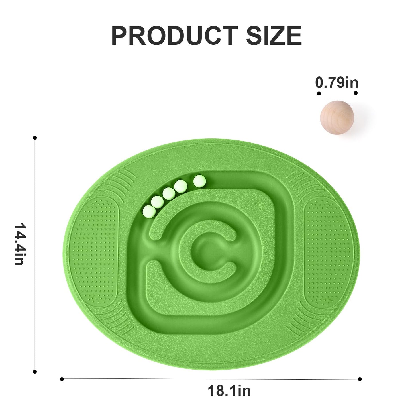 Kids Maze Balance Board - Wobble Trainer for Ski Surf Snowboard, Non-Slip Sensory Rocker Ages 3-12, Core Therapy & Skate Prep