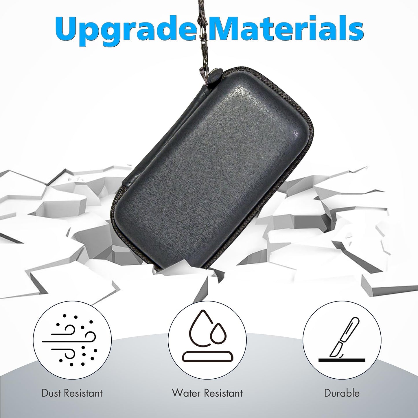 Case for Anker MagGo 3-in-1 Charging Station Qi2 Certified 15W MagSafe, Foldable Magnetic Wireless Stand Holder for Apple Watch USB-C Charger Cable, Portable Travel Storage Bag for Essentials, Black