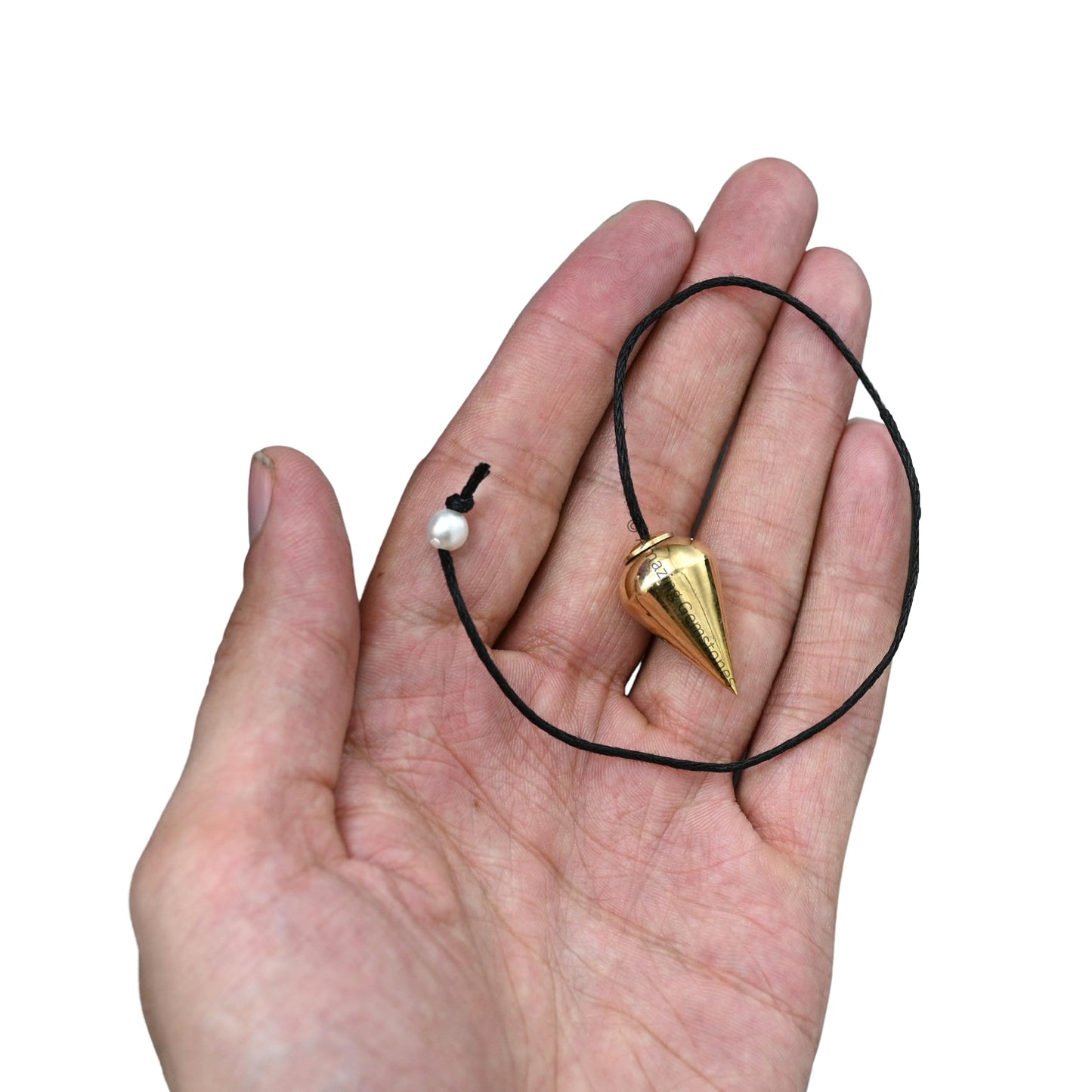 Amazing Gemstone Healing Metal Pendulums for Divination, Gold Dome Cone Steel Copper Pendulum High Energy Pendulo de Bronce Pendulos de Mesa MP87