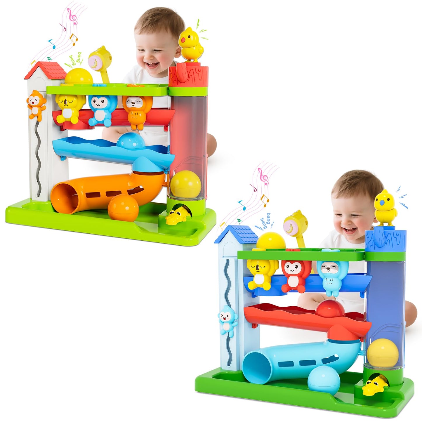 VOILBTOY Musical Toy for 1-2 Year Old Boys - Ball Drop Toy
