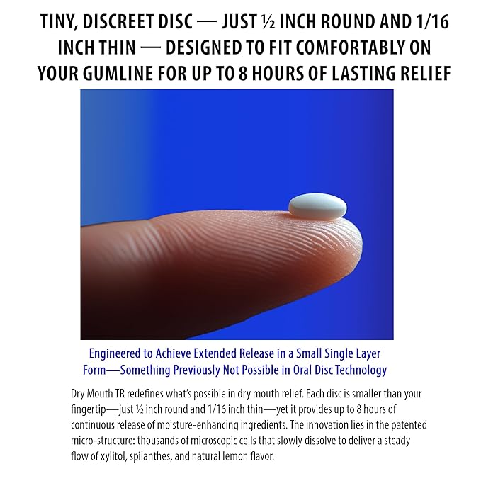 Dry Mouth TR by NeuOra Microceuticals: 8 Hour Time-Release Oral Micro Tabs, 5pk