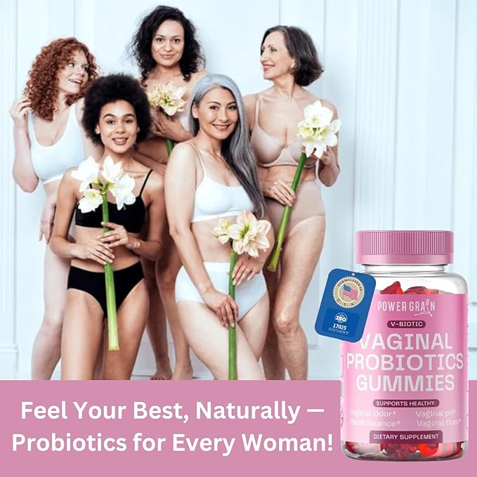 Premium Vaginal Probiotics Gummies – 5 Billion CFUs – pH Balance & Vaginal Health Support – Prebiotics & Digestive Enzymes – Supports Vaginal Flora & Odor Control–Yeast Infection Treatment