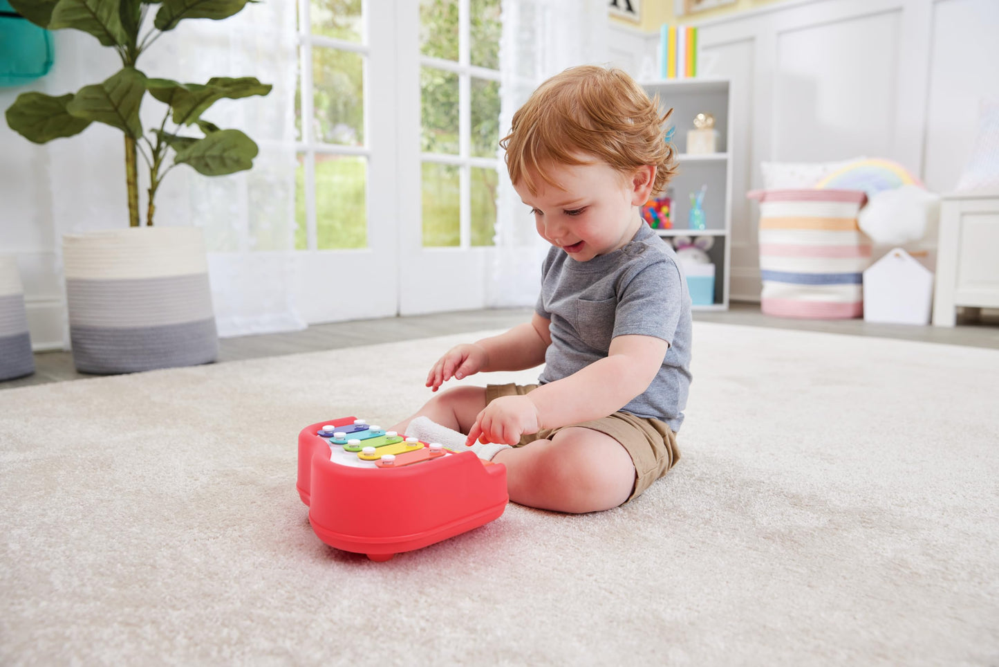 Kidoozie Happy Keys Music Maker - Musical Fun for 12 Months + Toddlers - 2-in-1 Piano & Xylophone!