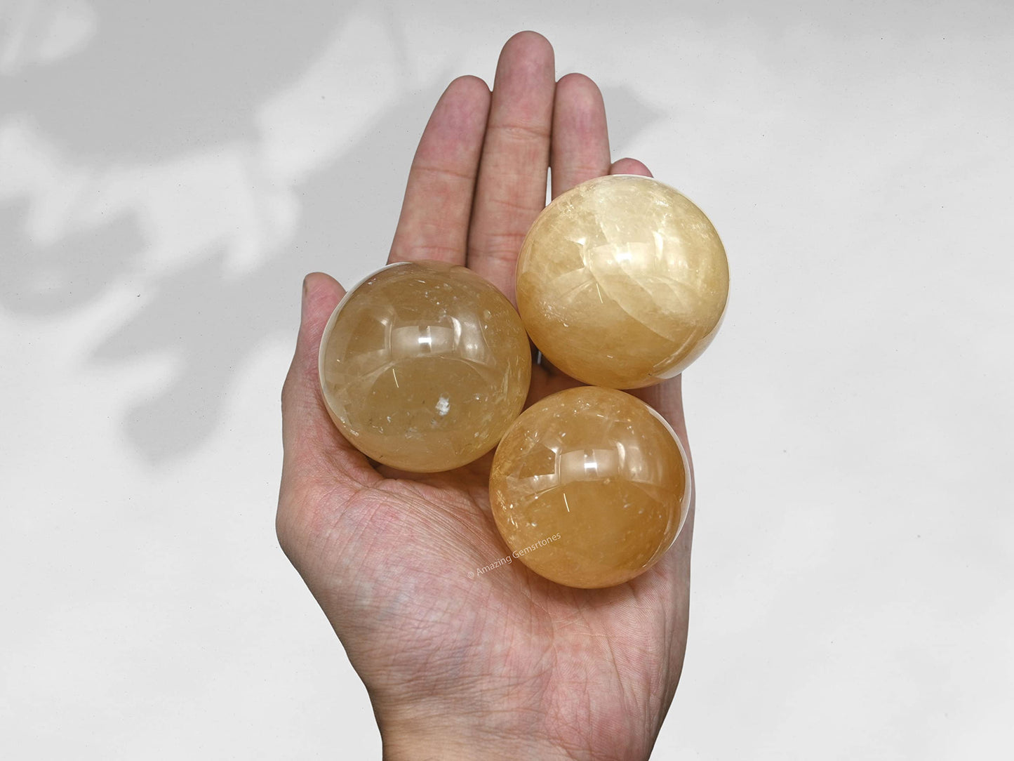 Amazing Gemstone Yellow Calcite Crystal Ball with Stand - 2 Inches Crystal Sphere Meditation Balls for Witchcraft and Decorative Balls