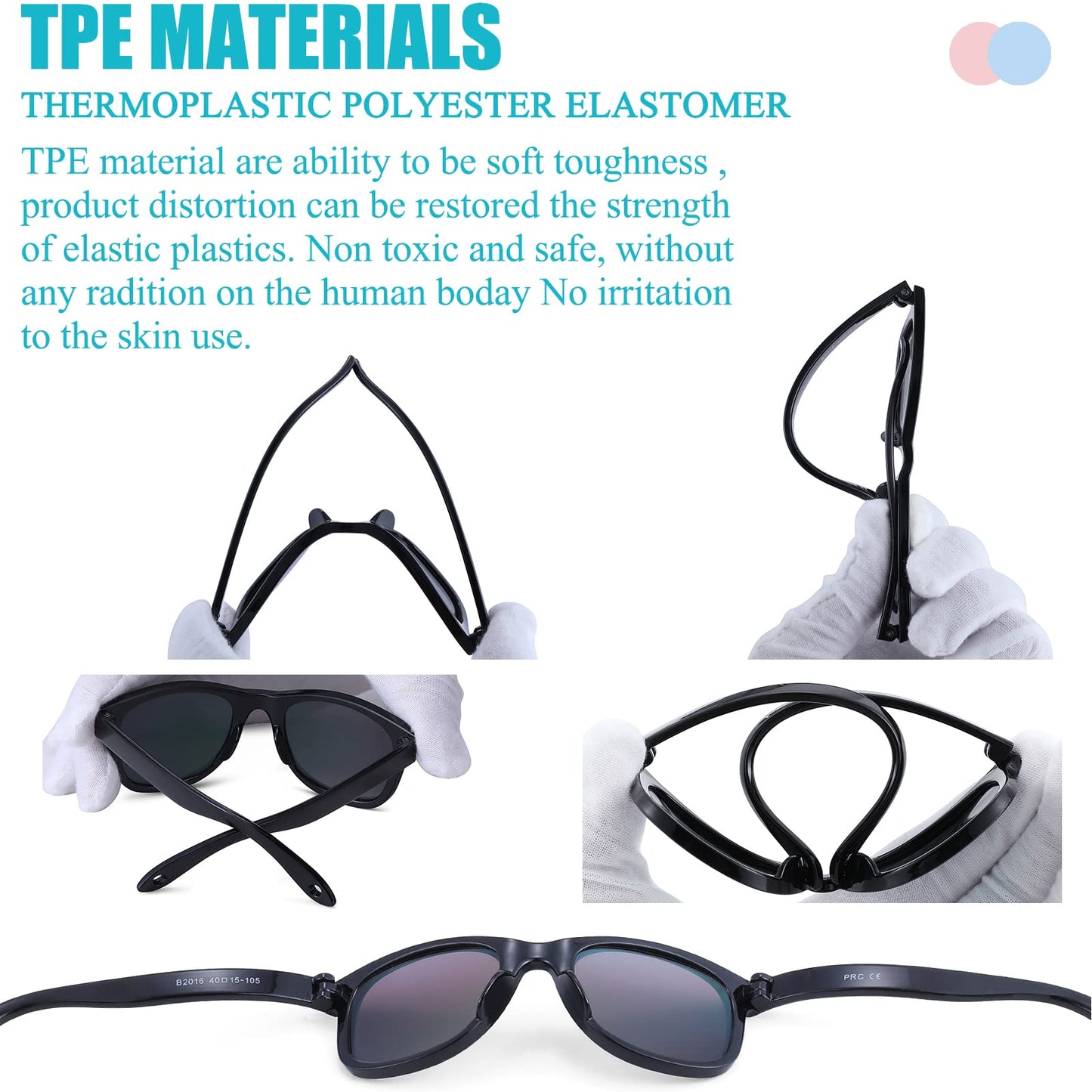 COASION 3 Pack Bendable Flexible Polarized Newborn Baby Sunglasses with Silicon Strap for Infant Boys Girls Age 0-12 Months (Black/Green Mirror + Black/Blue Mirror + Matte Black/Gray)
