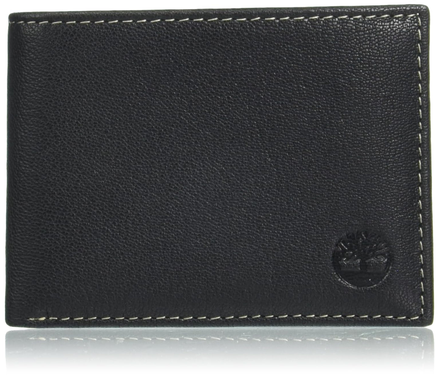 Timberland Men's RFID Blocking Wallet – Genuine Leather Passcase with Removable ID Holder, 6 Card Slots, 2 Billfold Pockets, Slim Design, Black, One Size