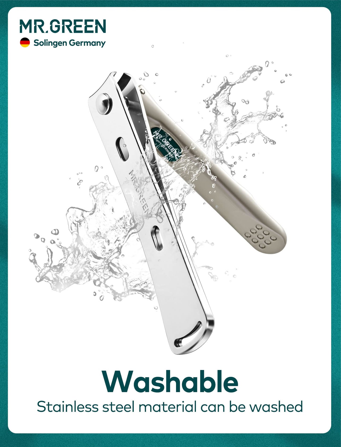 MR.GREEN Nail Clippers for Thick Nails, Medical Grade Stainless Steel Professional Nail Cutter, Sharp and Durable Nail Clipper Kit for Men and Women