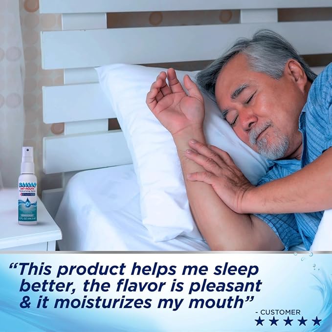 Moisturizing Dry Mouth Spray, Biotene'e Moisturizing Spray for Dry Mouth and Bad Breath - Gentle Mint 1.5 fl oz (Pack of 2)