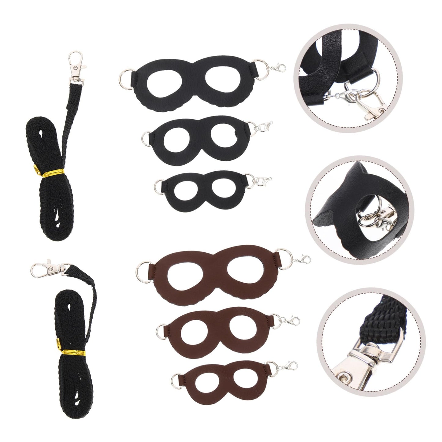 SHINEOFI 2 Sets Household Hamster Harness Leashes Lightweight Breathable Small Pet Rat Leash Kit Comfortable for Outdoor Walking and Daily Use