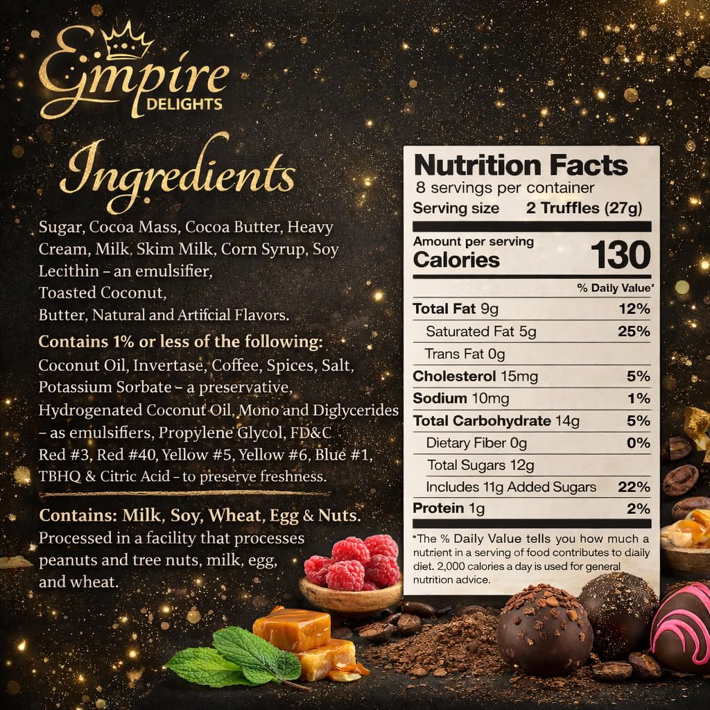 Happy Birthday Chocolates - 12 Assorted Milk & Dark Chocolate Truffles - Gourmet Box - Birthday Gifts for Women & Men, 6 oz