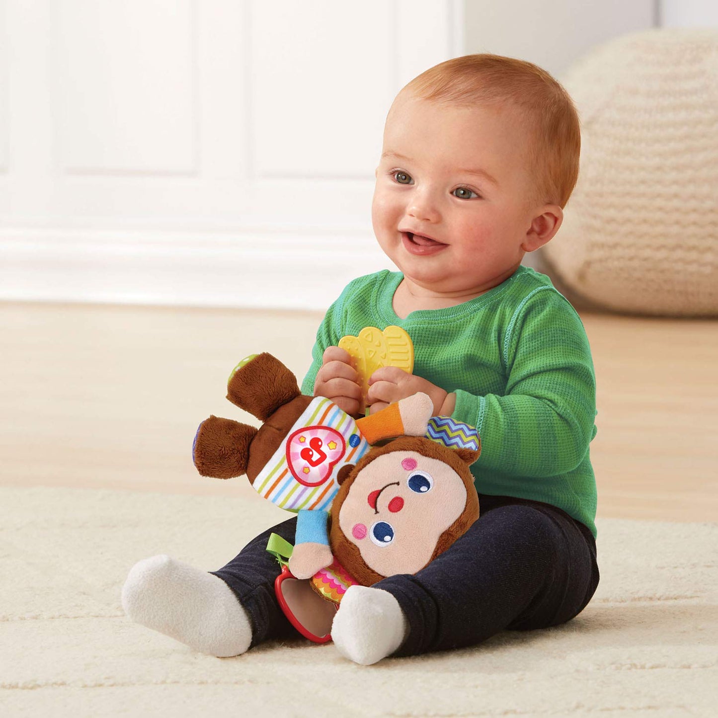 VTech Cuddle and Swing Monkey, Multicolor