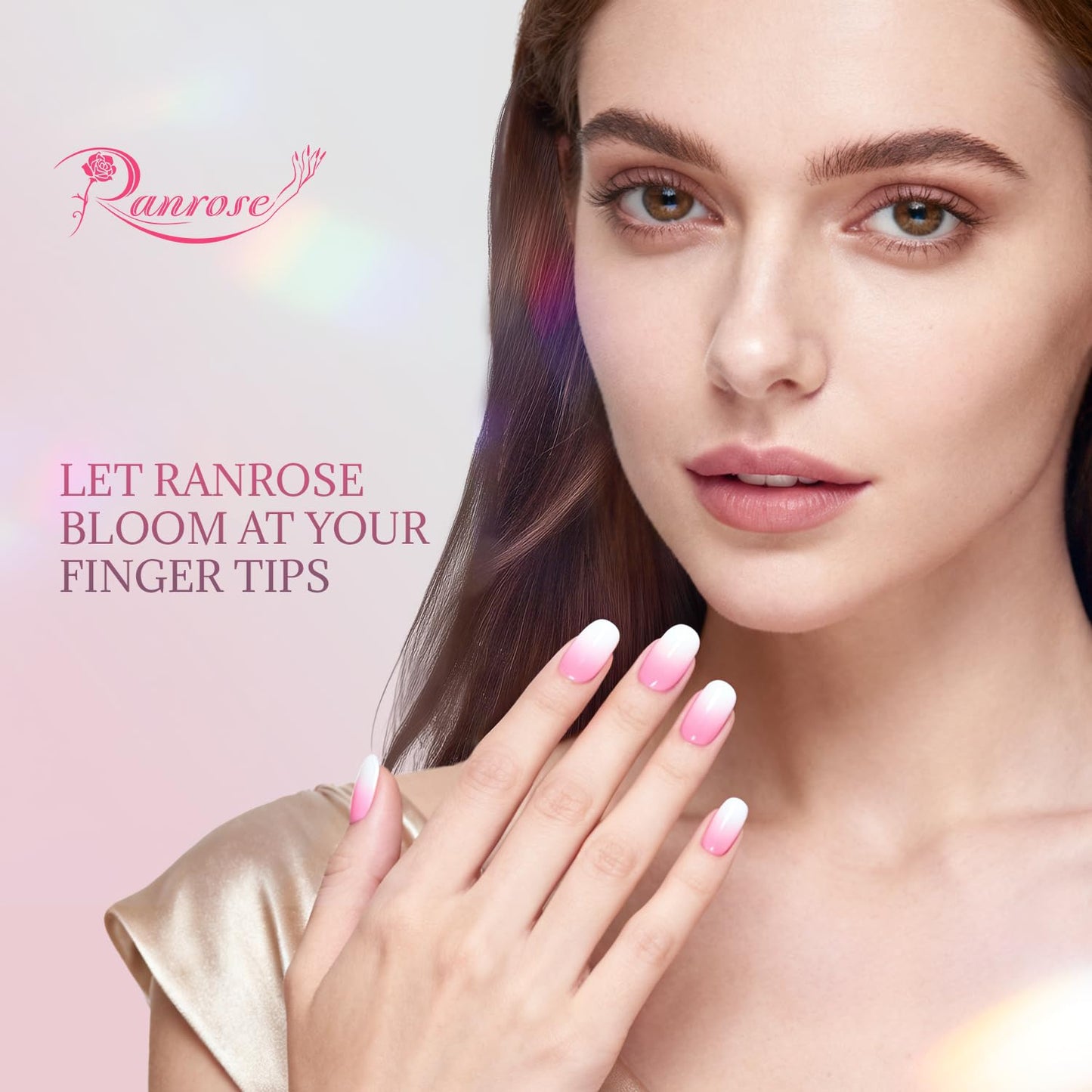 Ranrose Oval Nail Tips Bundle – 600PCS Short Half Cover Nail Tips (12 Sizes) for DIY & Salon Use + 360PCS Kids Squared Oval Press On Nails for Girls 4–8, Half Matte Manicure Set