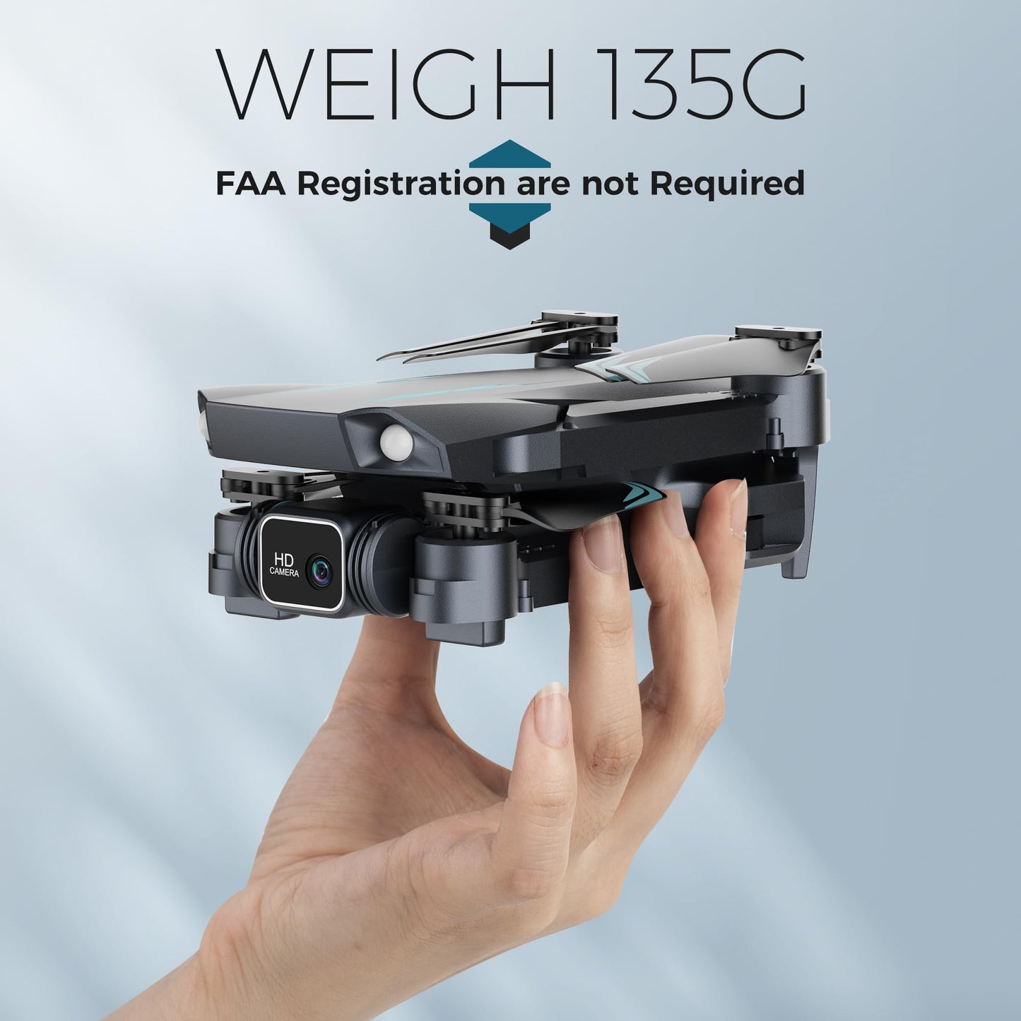 Drone with 1080P FPV Camera, Drone for Kids Adults with One Key Take Off/Land, Altitude Hold, 3D Flip, Waypoint Flight, Gestures Selfie, Gravity Control, 3 Speed, 2 Battery, Mini Drone with Camera for Kids 8-12 10-15, Beginners