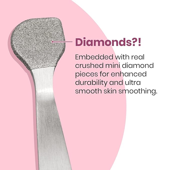 Lindo Beauty Buffer - Microdermabrasion Tool, Diamond Infused, Embedded Silicone Lip Scrubber, For Smooth Skin, Radiant Complexion, Travel Pouch Included