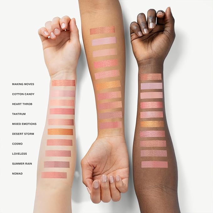 Phase Zero Makeup Powder Blusher - "Desert Storm" - 4g / 0.141 oz - Full Coverage, Natural Blush - Soft, Buildable Pink, Coral, Peach & Golden Hues
