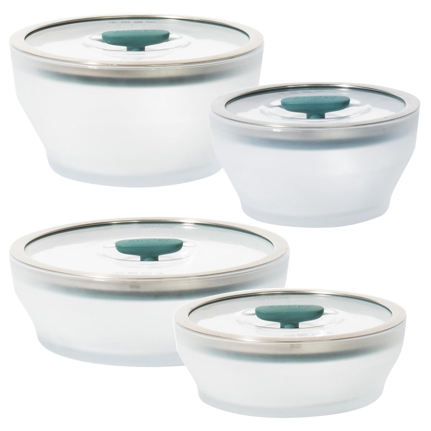 Anyday 8-Pc Microwave Cookware & Glass Food Storage Set with Glass Lids | Plastic-Free Containers | Stackable Airtight Steamer with Vented Lid for Microwave-Safe Reheating & Steaming Vegetables, Rice