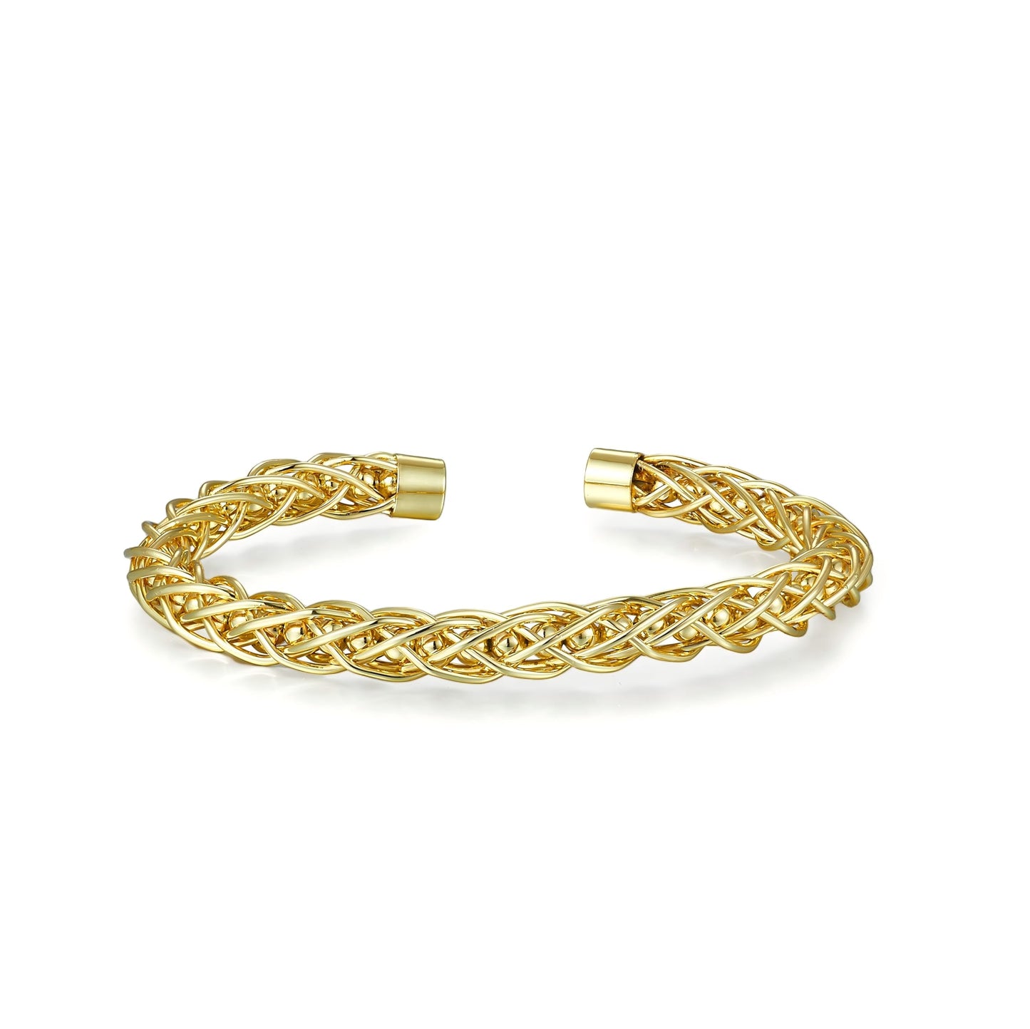 SHINYTE CATALINE Valentine's Day Gift Ideas 14K Gold Plated Chunky Cuff Bracelet For Women,Adjustable Bendable Cuff Bracelets Boho Bangle,Gift for Girlfriend Wife