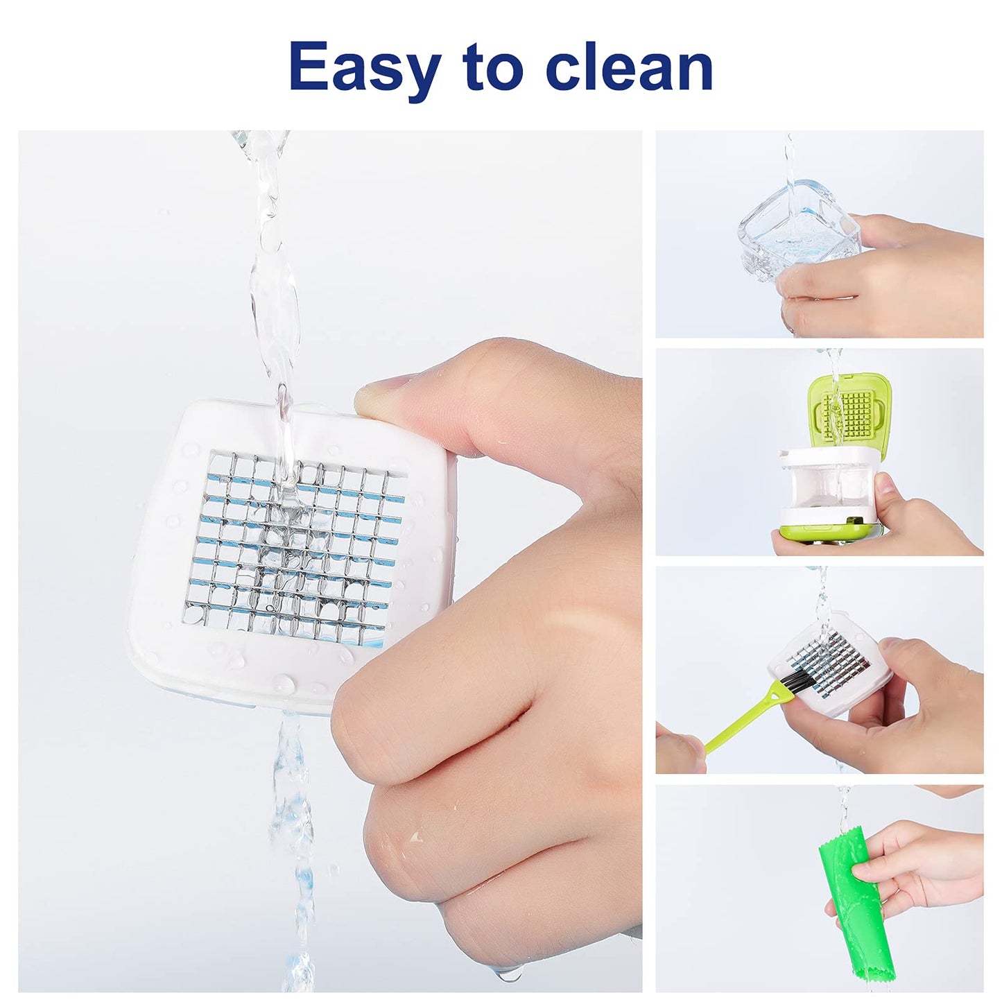 Wisekoti Updated Garlic Press&Peeler Set- Convenient Dicing and Slicing. Chopper, Masher & Crusher, Mincer and Paste