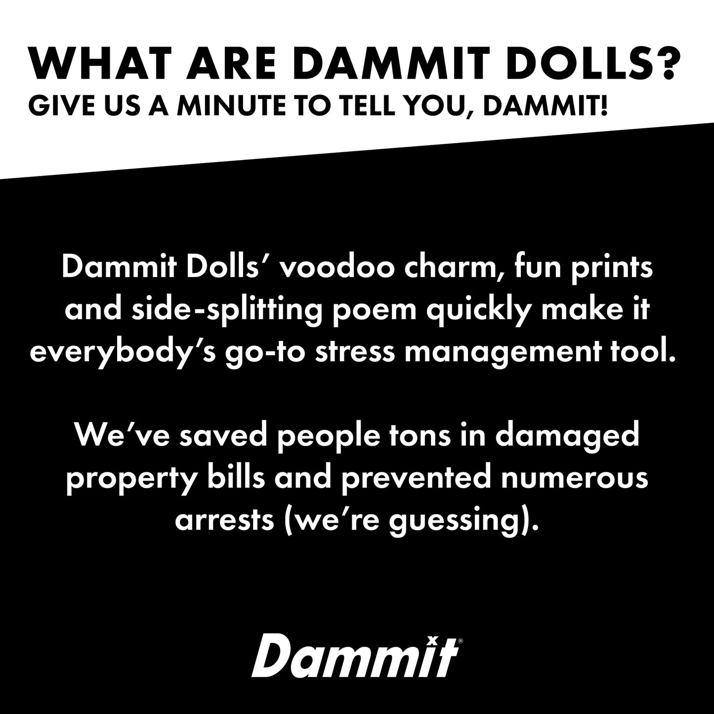 Dammit Doll - Limited Edition - Dammit Skeleton Doll - Stress Relief, Gag Gift
